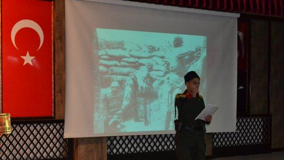 18 Mart Çanakkale Zaferi ve Şehitleri Anma Günü Programı Düzenlendi